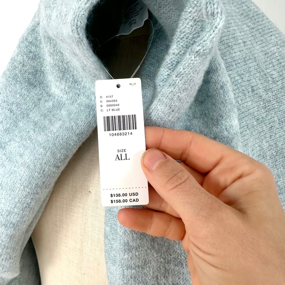 By Anthropologie Mariel Open-Front‎ Cardigan Sweater Light Blue NWT - Picture 3 of 8